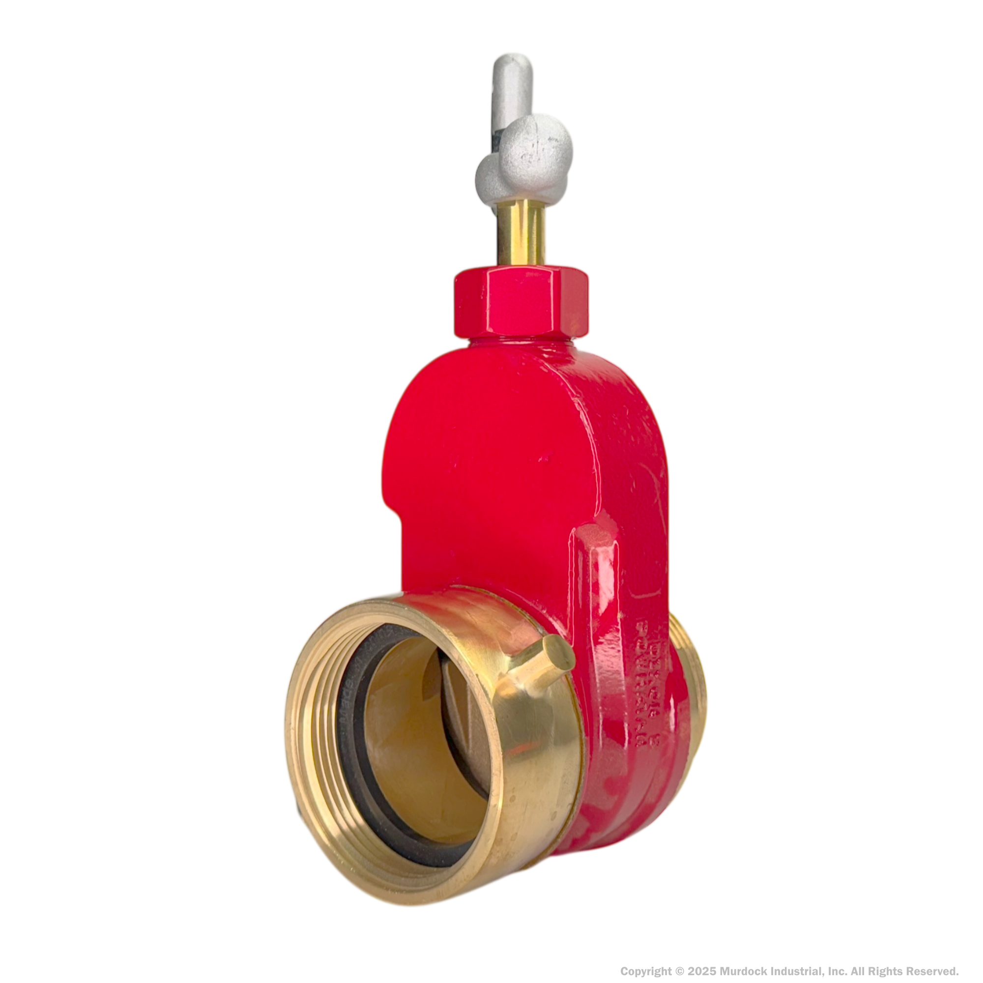 HGV250F Dixon Brass Single Hydrant Gate Valve - 2-1/2" Female NST(NH) x 2-1/2" Male NST(NH)
