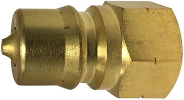 HNV34MB by Midland | Hydraulic Quick Disconnect | ISO-B Female Pipe Plug | 3/4" Body Size | 3/4" Female NPT | Brass