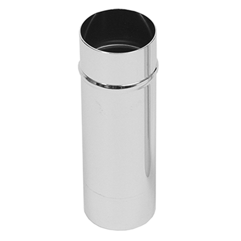 HO20T by Flexaust | Vacuum Inlet Adapter | 2" Hose ID | 5" Length | Chrome Plated Steel