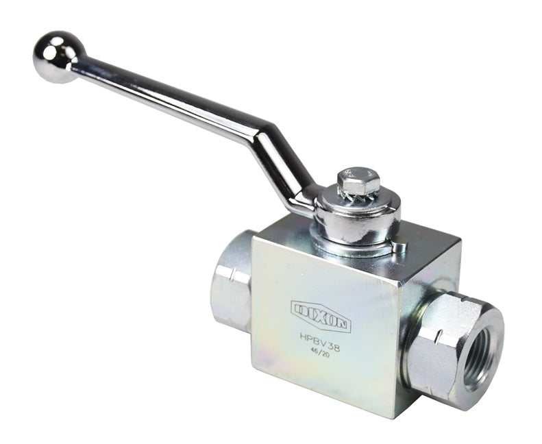 HPBV10SAEZPL by Dixon Valve | High Pressure Ball Valve | 1" Female SAE ORB x 1" Female SAE ORB | Clear Zinc Coated Carbon Steel