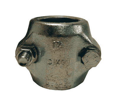 HRC-200 Dixon Valve 2" Plated Iron Hydraulic Hose Coupling Clamp - Hose OD Range: 2-43/64" to 2-52/64"