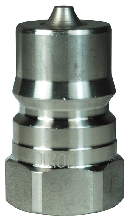 HS3BF3-S by Dixon Valve | Hydraulic Quick Disconnect Coupling | HS-Series | 3/8" Female BSPP x 3/8" ISO-B Steam Interchange | Plug | 303 Stainless Steel