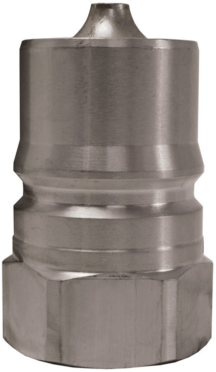 HS4F4 by Dixon Valve | Hydraulic Quick Disconnect Coupling | HS-Series | 1/2" Female NPTF x 1/2" ISO-B Steam Interchange | Plug | Steel