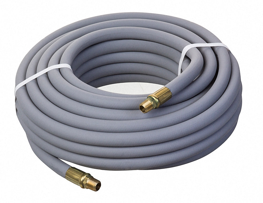 HS1138-06X25 Kuri-Tec by Kuriyama | POLYAIR® | HS1138 Series | Multi-Purpose Air Hose Assembly | 3/8" ID | 3/8" x 1/4" Male NPT | Grey | 25ft Length