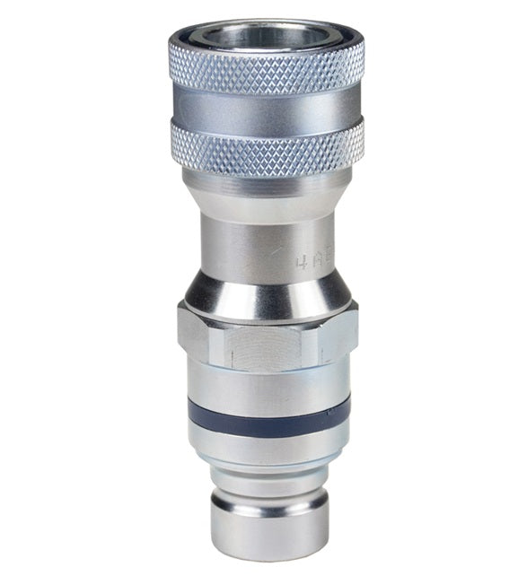 4AGHT4 by Dixon Valve | Hydraulic Quick Disconnect Coupling | HT-AG-Series | ISO7241-A AG Coupler x ISO16028 Flushface Plug Adapter | 1/2" Body Size | Steel