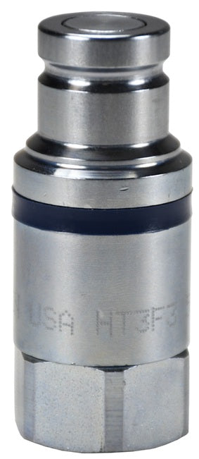 HT6BF8 by Dixon Valve | Hydraulic Quick Disconnect Coupling | HT-Series | 1" Female BSPP x 3/4" ISO16028 Flushface Interchange | Plug | Steel