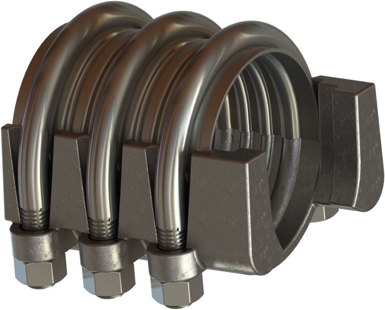 IC-12 by Campbell Fittings | Interlocking U-Bolt Clamp | Triple U-Bolt | 3" Hose Size | 3-11/16" - 4-1/8" Hose OD min/max