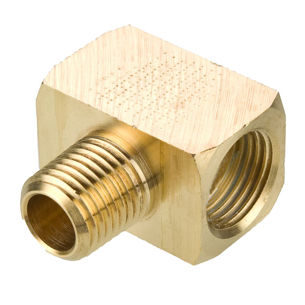 245IFHD-4-2 by Parker | Inverted Flare Fittings | 1/4" Inverted Flare x 1/8" Male Pipe Thread | .85" Length | Tee | Brass | Pack of 10