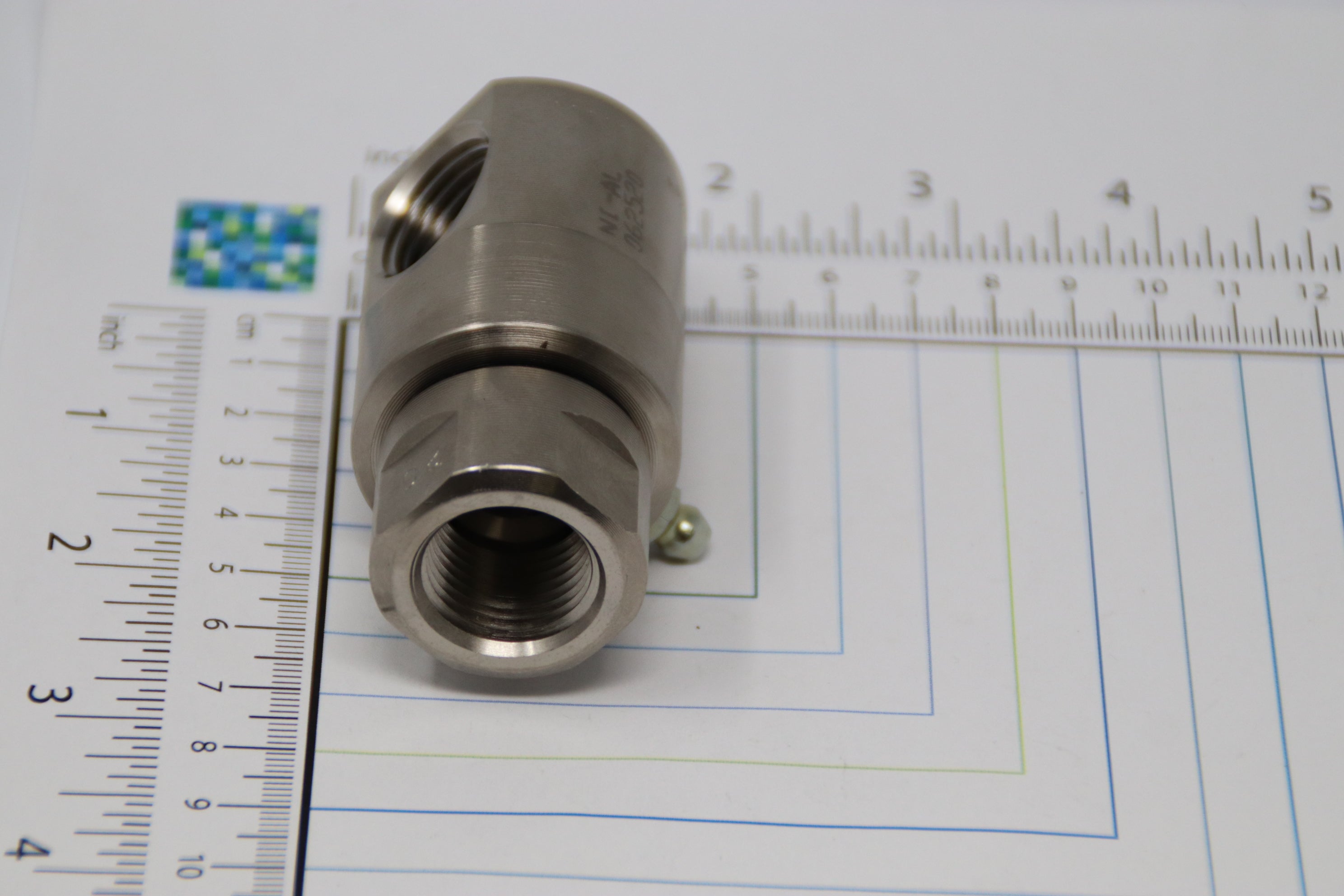 9SS8FP50XFP50-Ni-AL by Super Swivel | 5024-Ni-AL | 1/2-14 Female Pipe NPTF x 1/2-14 Female Pipe NPTF | 0.530" Through Hole | 90° Elbow | Electroless Nickel | AFLAS Seal