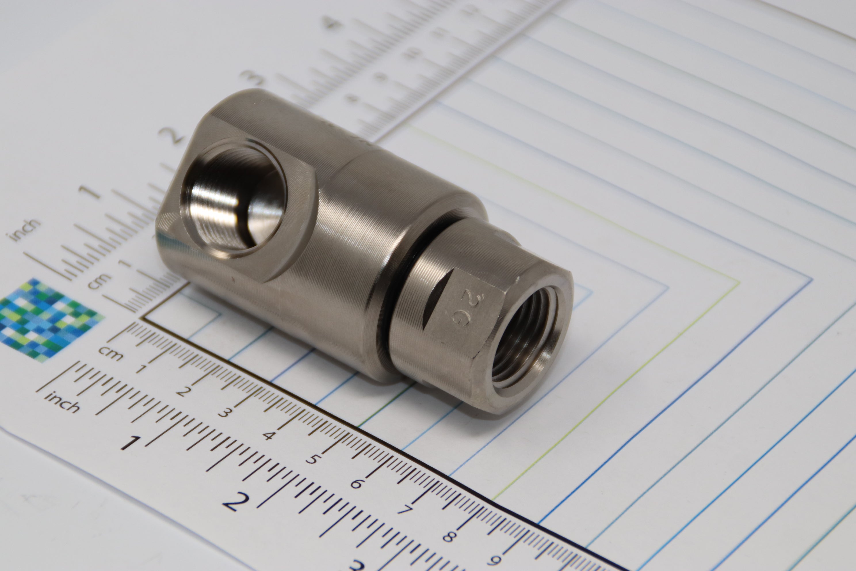 9SS8FP50XFP50-Ni-AL by Super Swivel | 5024-Ni-AL | 1/2-14 Female Pipe NPTF x 1/2-14 Female Pipe NPTF | 0.530" Through Hole | 90° Elbow | Electroless Nickel | AFLAS Seal