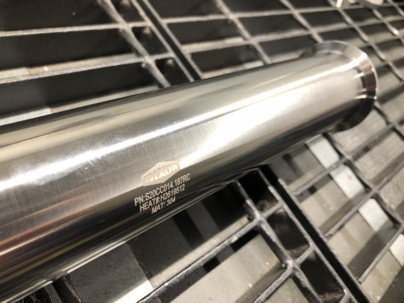 S15CC008.000GC Dixon Valve Sanitary Spool - 1-1/2" - Clamp x Clamp Ends - 8" Overall Length - 304 Stainless Steel - #7 Polished 32Ra ID/OD Finish