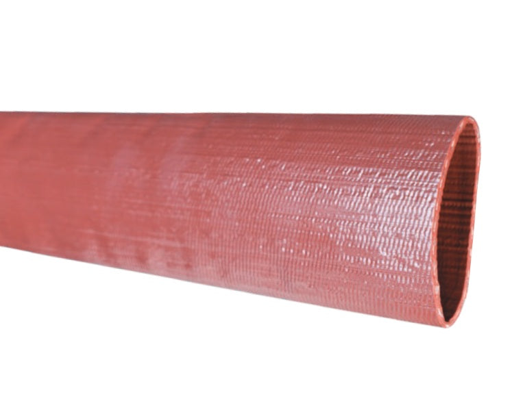 IS800X100 Ironsides® by Kuriyama | IS Series | Premium Heavy Duty Water Discharge Hose | PVC | 8" Size | 8.150" Hose ID | Brick Red | 100ft Length