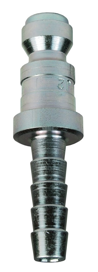 J3S2 by Dixon Valve | Pneumatic Quick Disconnect Coupling | J-Series | Hose Barb | 1/4" Hose ID x 3/8" Automotive Interchange | Plug | Steel