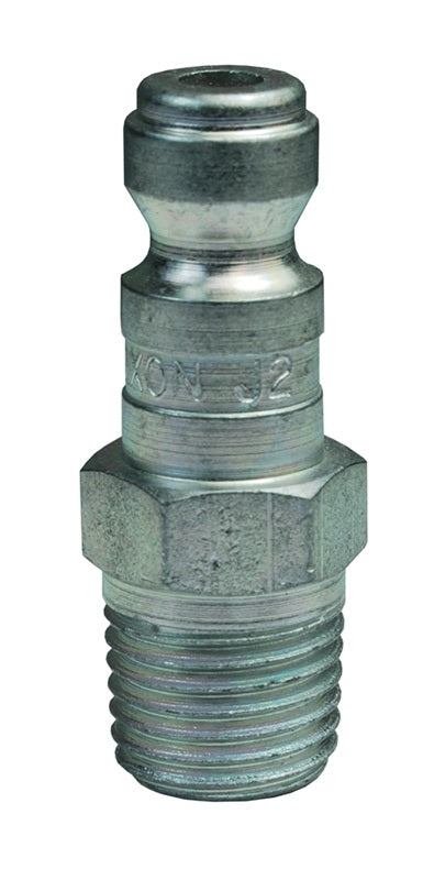 J4M4 by Dixon Valve | Pneumatic Quick Disconnect Coupling | J-Series | 1/2" Male NPTF x 1/2" Automotive Interchange | Plug | Steel