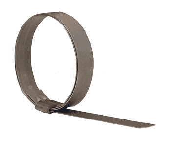 JS330 Dixon Valve Smooth ID Clamps - Galvanized Steel - 1/2" Band Width - 2-3/4" ID (Pack of 100)