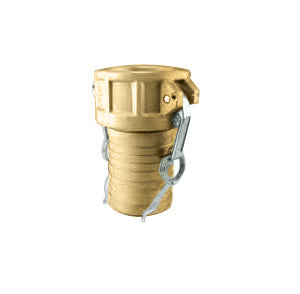 C100B by Jason Industrial | 1" Cam and Groove | Part C | Female Coupler x Hose Shank | Brass