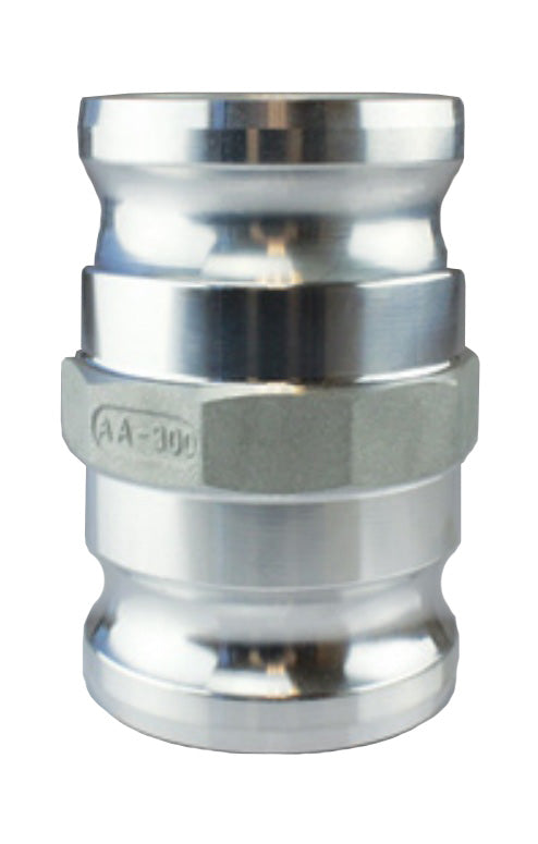 AA1010S by Jason Industrial | Part AA | Cam & Groove Spool Adapter | 1" Male Adapter x 1" Male Adapter | Stainless Steel