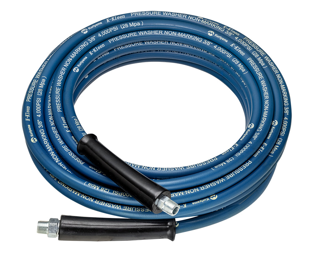 KK4PW08BUMMSX100 Alfagomma by Kuriyama | KK4PW™ Series | K-Kleen™ Pressure Washer Hose Assembly | Rigid Male NPT x Swivel Male NPT Ends | 1/2" ID | 0.76" OD | 4000 PSI | Blue | 100ft