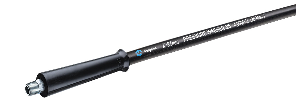 KK4PW08BKMMSX100 Alfagomma by Kuriyama | KK4PW™ Series | K-Kleen™ Pressure Washer Hose Assembly | Rigid Male NPT x Swivel Male NPT Ends | 1/2" ID | 0.76" OD | 4000 PSI | Black | 100ft