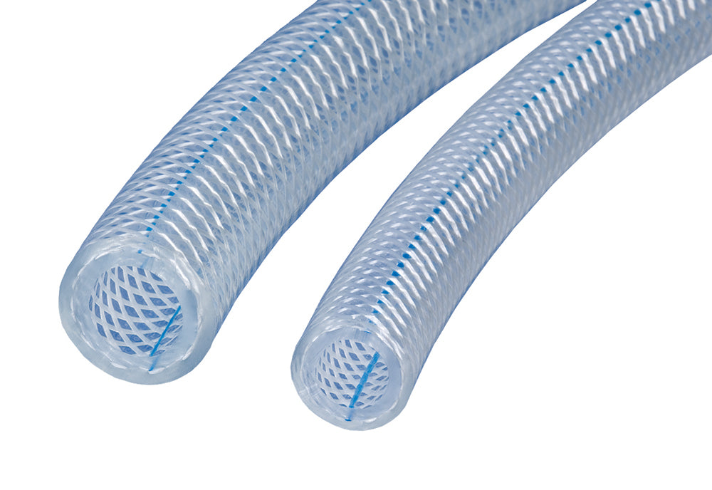 K3130-05X100 Kuri-Tec by Kuriyama | CLEARBRAID® | K3130 Series | Heavy Wall PVC Food & Beverage Hose | 5/16" ID | .563" OD | 100ft Length