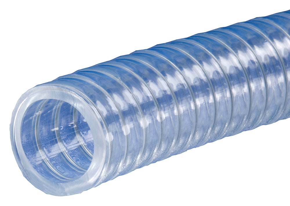 K7160-48X50 Kuri-Tec by Kuriyama | POLYSPRING® | K7160 Series | Standard Wall PVC Food & Beverage Vacuum/Transfer Hose | 3" ID | 3.500" OD | 50ft Length