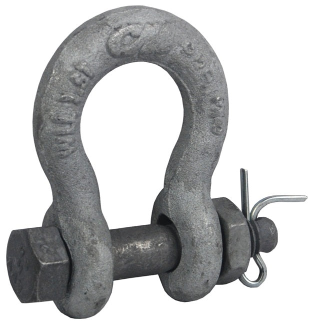 KSS04 by Dixon Valve | King Safety Shackle | 5/16" Size | 3/4 ton/1,000 lbs Working Load | Fits KSW06, KSW08, KSW12 Eye | Micro Alloy Steel