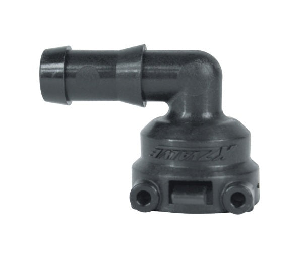 KZ-511-0027 KZ Valve by Banjo | ZipValve Quick Disconnect Fitting Kit | 90° Elbow | Female Quick Disconnect x 1/2" Hose Barb