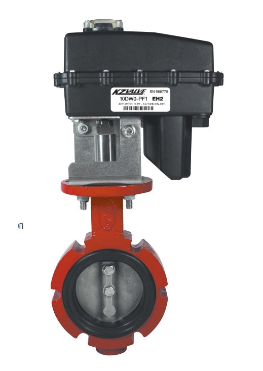 KZ-59L35-20E5S-DB1 KZ Valve by Banjo | 50 Series | Electric Aluminum Butterfly Valve | 4" | Control Type: PWM