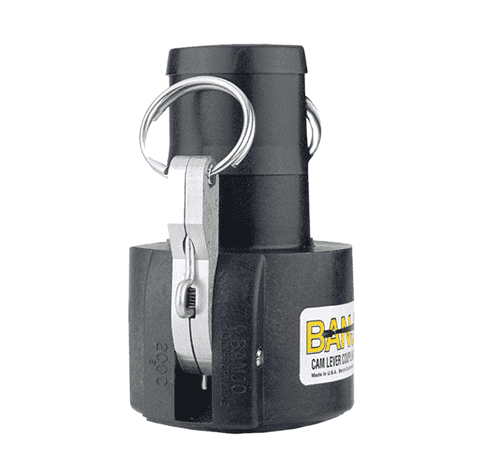 L200B by Banjo | Locking Cam Lever Coupling | Part B | 2" Female Coupler x 2" Male NPT | 225 PSI | Gasket: EPDM | Polypropylene