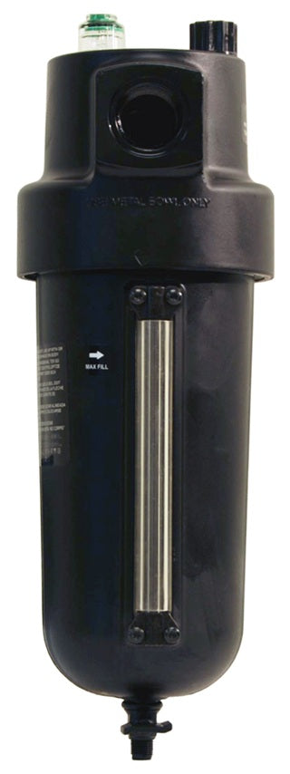 L17-800D by Dixon Valve | L17 Series 1 | Jumbo Oil-Fog Lubricator | 1" Port Size | 275 SCFM | 1 qt Metal Bowl with Sight Glass