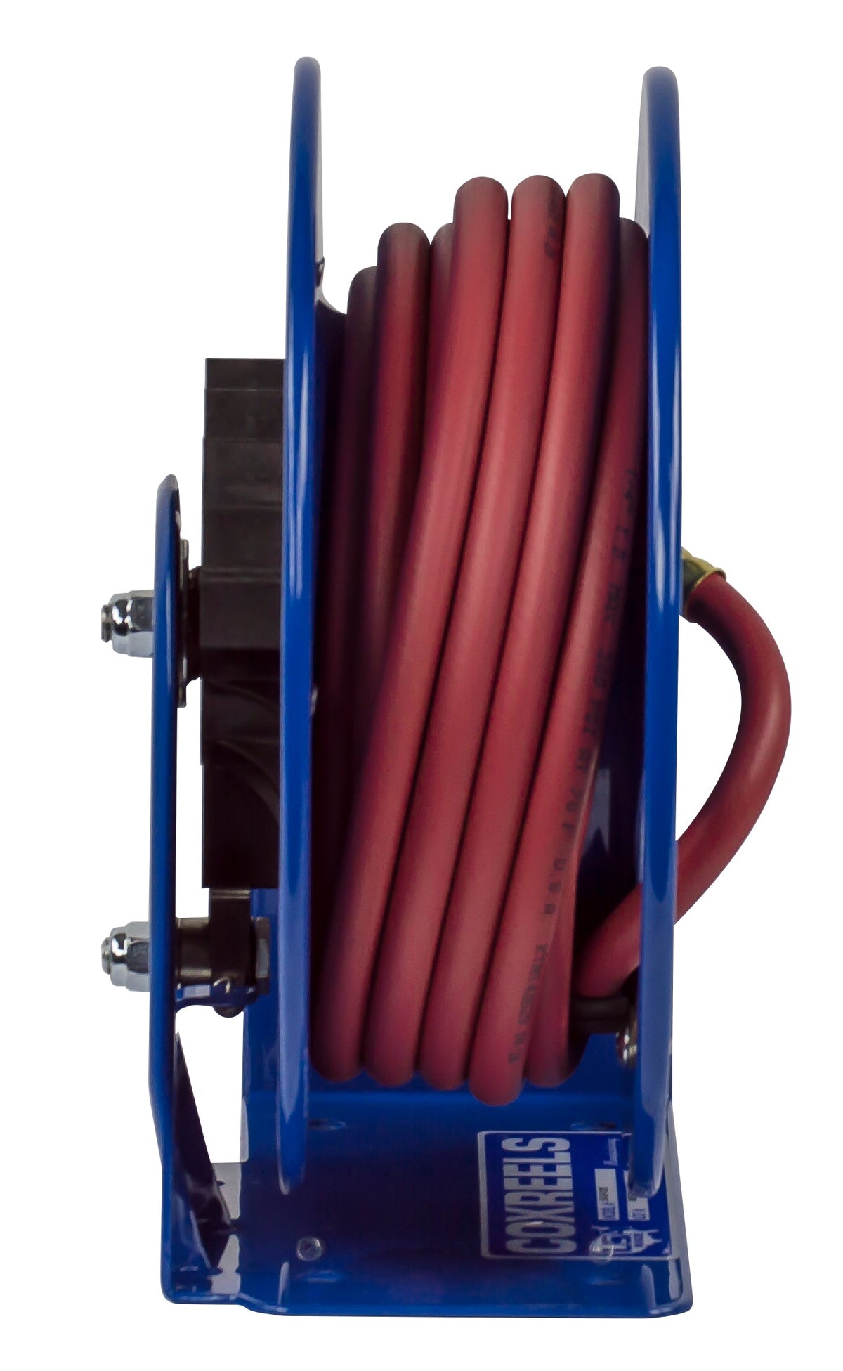 LG-LP-125 by Coxreels | LG Series | 300 PSI Spring Driven Hose Reel | 1/4" Hose ID, 1/4" FNPT Inlet x 1/4" MNPT Hose End | Steel | 25ft PVC Hose Included