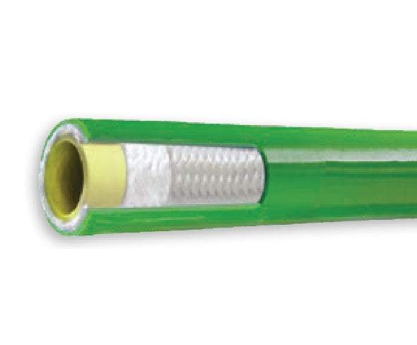 LLGR-MSMS06X300 Piranha® by Kuriyama | LLGR Series | Jetting Line Hose Assembly | 4000 PSI | 3/8" ID | 0.65" OD | 3/8" Male NPTF Swivel x 3/8" Male NPTF Swivel | Green | 300ft Length