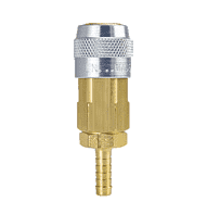 LN3653 by ZSi-Foster | Quick Disconnect | LN Series | Automatic | 1/4" Socket | 5/16" ID | Hose Stem | Brass/Steel