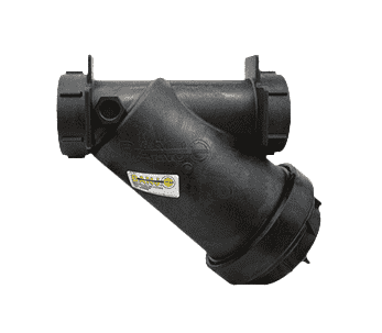 LSM300-50 by Banjo | Line Y Strainer | 3" x 3" Female NPT with 50 304 Stainless Steel Mesh Screen | Gasket: EPDM | 75 PSI | Polypropylene