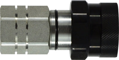 LSQVEP34SF by Midland | Hydraulic Quick Disconnect | Flat Face VEP Thread Lock Female Coupler | 3/4" Body Size | 3/4" Female NPT | Steel