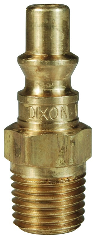 M2M2-B by Dixon Valve | Pneumatic Quick Disconnect Coupling | M-Series | 1/4" Male NPT x 1/4" ARO Interchange | Plug | Brass