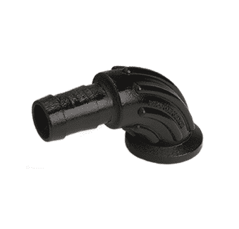 M100BRBSWP90 by Banjo | Manifold Flange Connections for Sweeps | 1" Flange x Hose Shank Sweep | 300 PSI | Pack of 10
