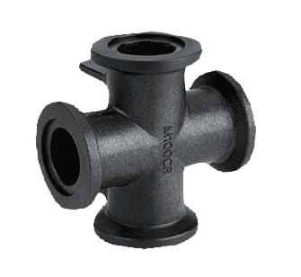 M100CR by Banjo | Manifold Flange Connections | 1" Flanged | Cross | 300 PSI | Pack of 10