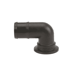 M200BRB90 by Banjo | Manifold Flange Connections | 2" Flange x 2" Hose Barb | 90° Elbow | 300 PSI | Pack of 10