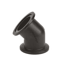 M220CPG45 by Banjo | Manifold Flange Connections for Flanged Coupling | Full Port | 2" x 2" | 45° Elbow | 225 PSI | Pack of 10