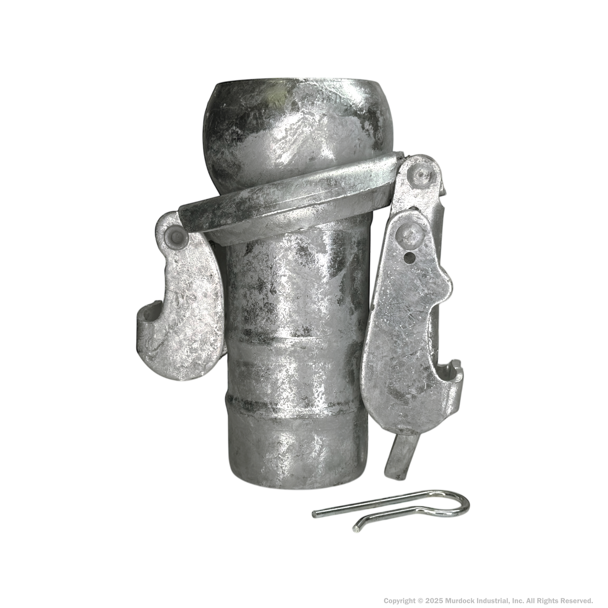 MC3093 by Dixon Valve | Type B (Bauer Style) Quick Connect Fitting | 3" Size | Male with Hose Barb | Galvanized Steel