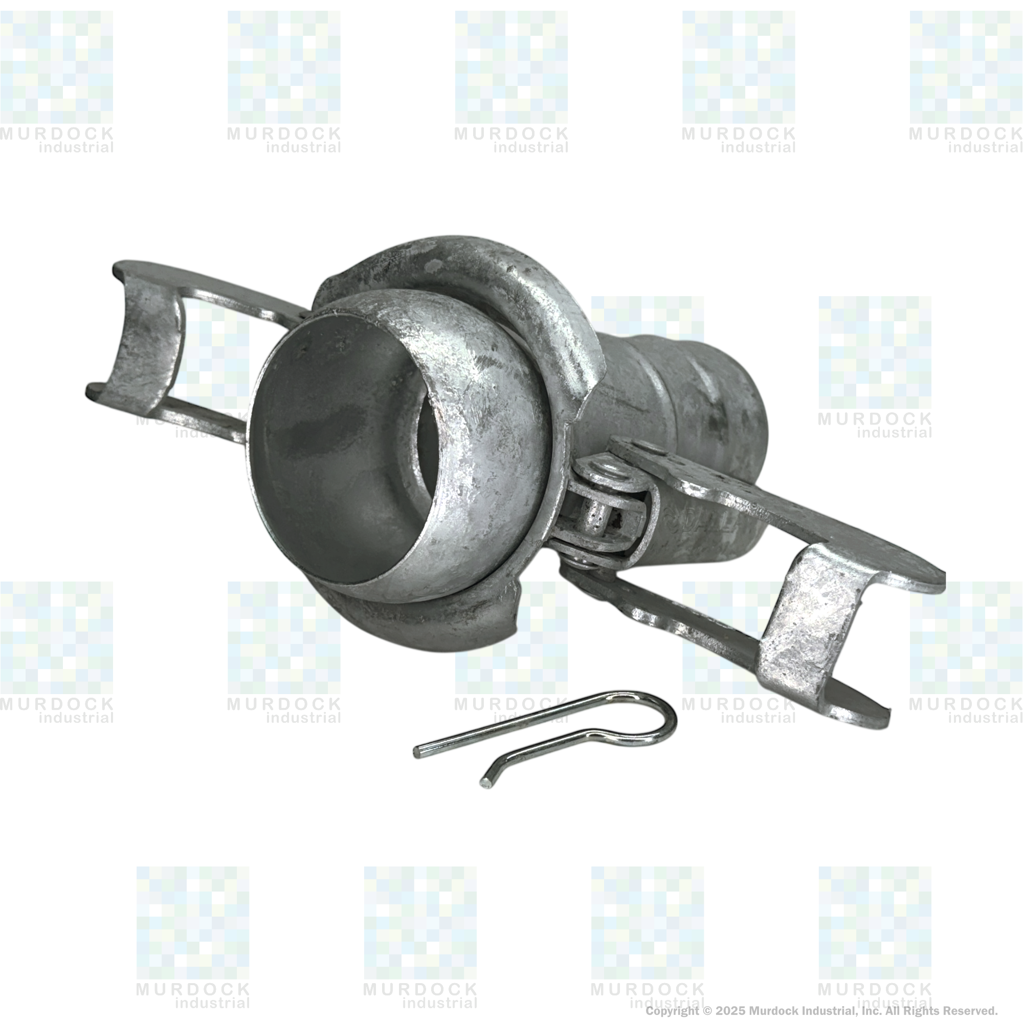 MC3093 by Dixon Valve | Type B (Bauer Style) Quick Connect Fitting | 3" Size | Male with Hose Barb | Galvanized Steel