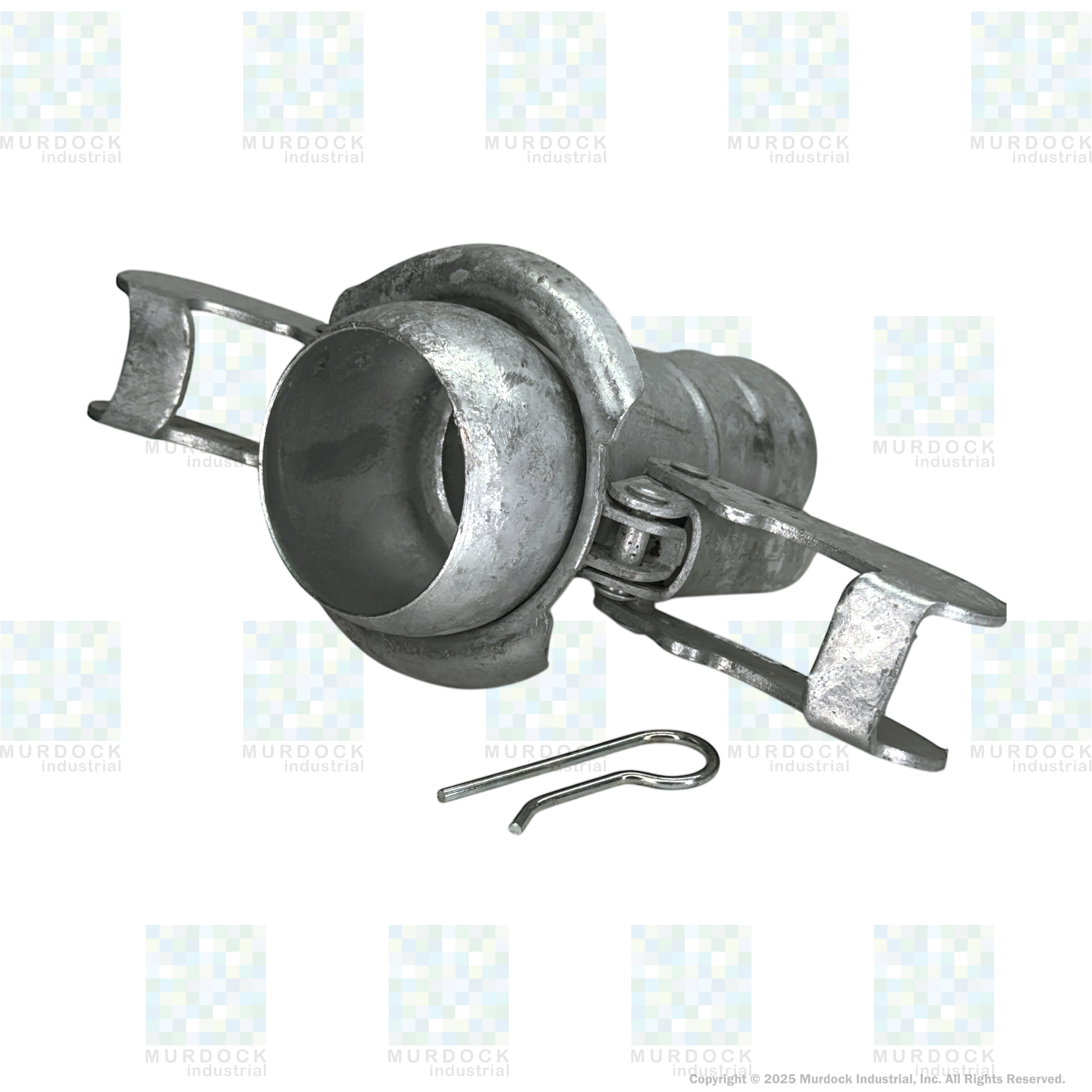 MC3098 by Dixon Valve | Type B (Bauer Style) Quick Connect Fitting | 8" Size | Male with Hose Barb | Galvanized Steel