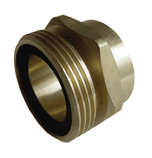 ME252-16 Dixon Valve Brass 3-1/4" Male Acme x 2" Female NPT Adapter