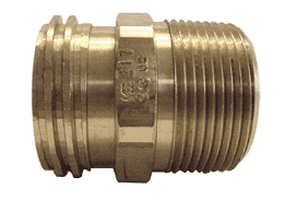 ME503-16 Dixon Valve Brass 3-1/4" Male Acme x 2" Male NPT Adapter
