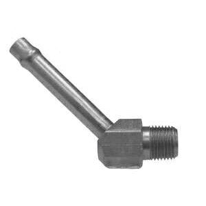 4503108 by Midland | Hydraulic Beaded Hose Fitting | 45° Elbow | 5/8" Hose Size x 1/2" Male NPTF | Steel