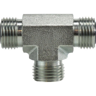 FS26032424 by Midland | Hydraulic ORFS Union | 1-1/2" Male O-Ring Face Seal x 1-1/2" Male O-Ring Face Seal x 1-1/2" Male O-Ring Face Seal | Tee | Steel