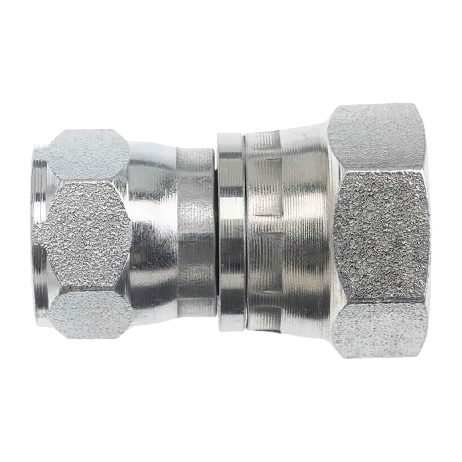 7023-08-12 by Midland | Hydraulic Adapter | 1/2" Female 37° JIC Swivel x 3/4" Female BSPP Swivel | Steel