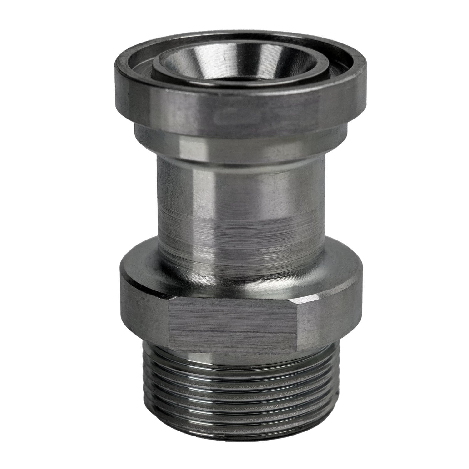 FF68402020 by Midland | Hydraulic Flange Adapter | 1-1/4" Male O-Ring Face Seal x 1-1/4" Code 61 Flange | Steel