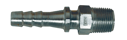 HY4 Dixon Valve Plated Steel Hydraulic Hose Coupling Stem - 1/2" NPTF Size